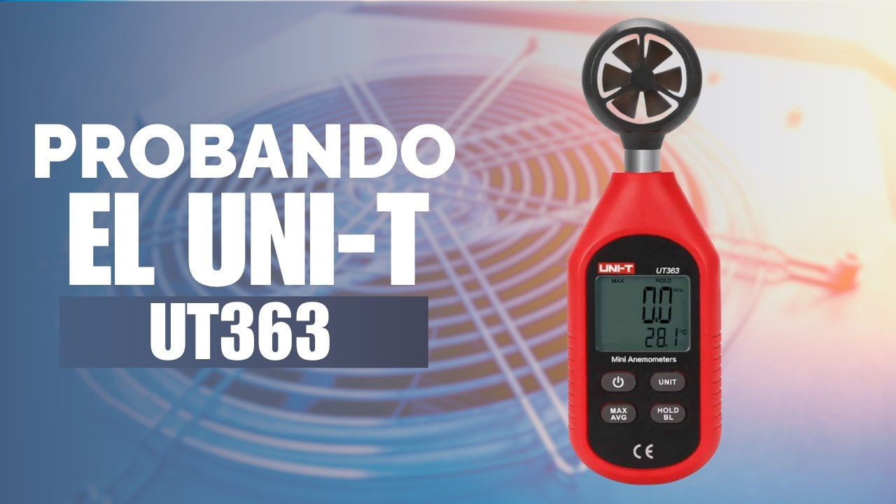 Así funciona el anemómetro UNI-T UT363