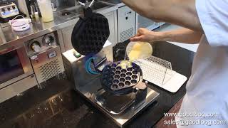 Egg waffle maker bubble machine commercial