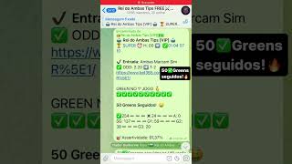 Sequência de 50✅Greens seguidos no meu Grupo VIP Futebol Virtual🔥👑