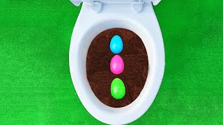 Will It Flush? Experiment , Coffee And Surprise Eggs