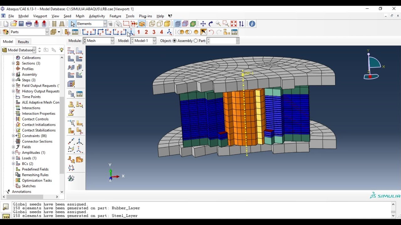 ABAQUS Modelling and Analysis of Lead Rubber Bearings 5 YouTube