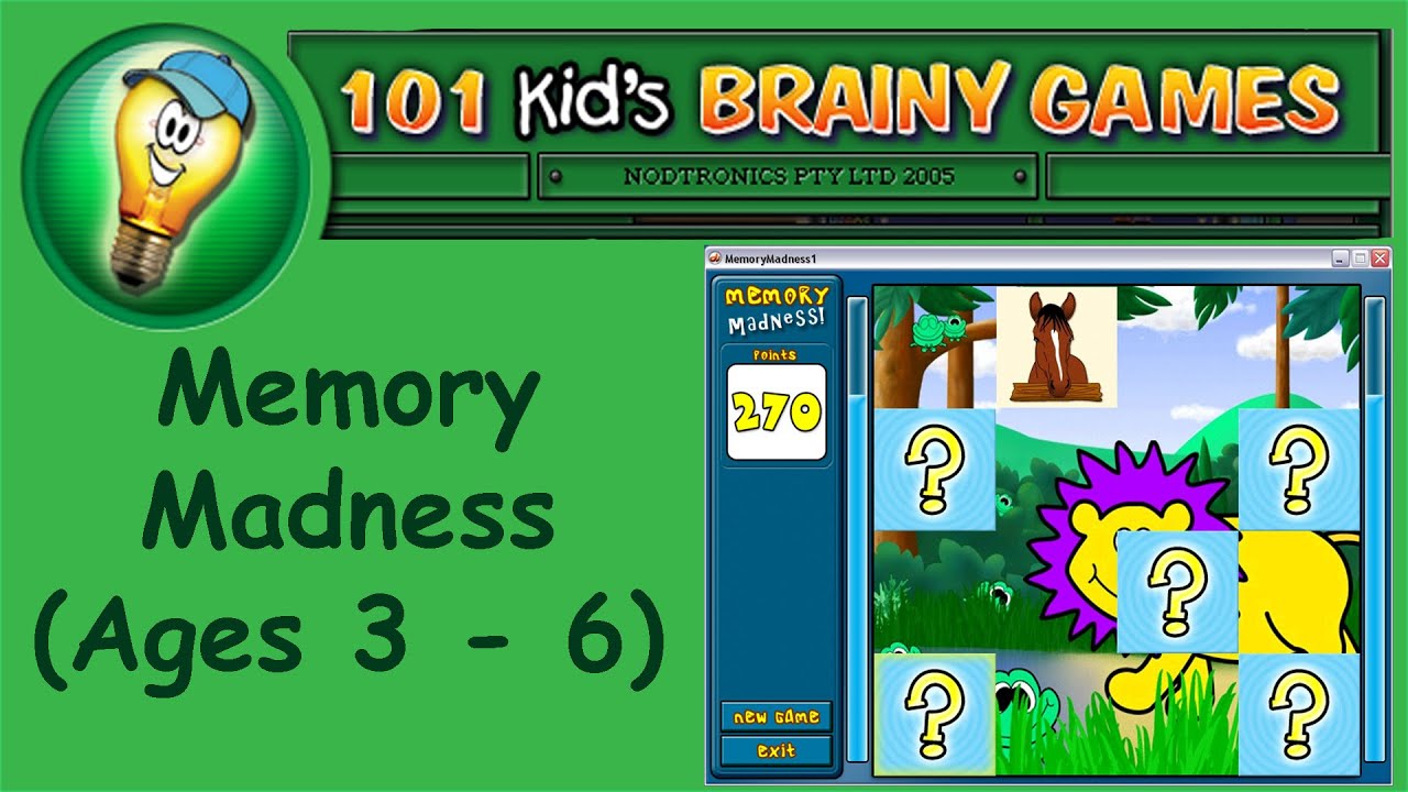 Kids brains. Madness and Memory. Brainy.