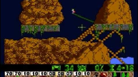 Lemmings Genesis/Mega Drive Walkthrough: Tricky Level 28