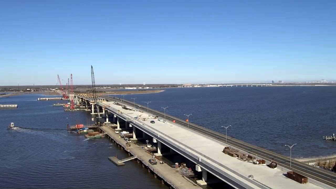 New Parkwy Bridge in Beesleys Point, NJ - YouTube