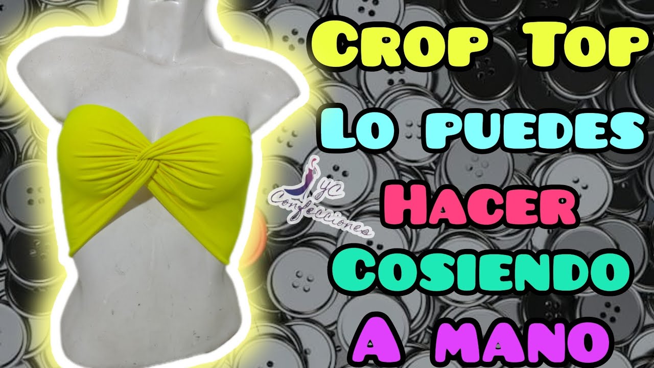 Cómo Hacer un Crop Top con poco Presupuesto. Cosiendo a Mano.