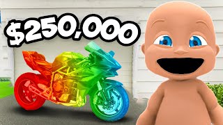 Baby Buys A MOTORCYCLE!