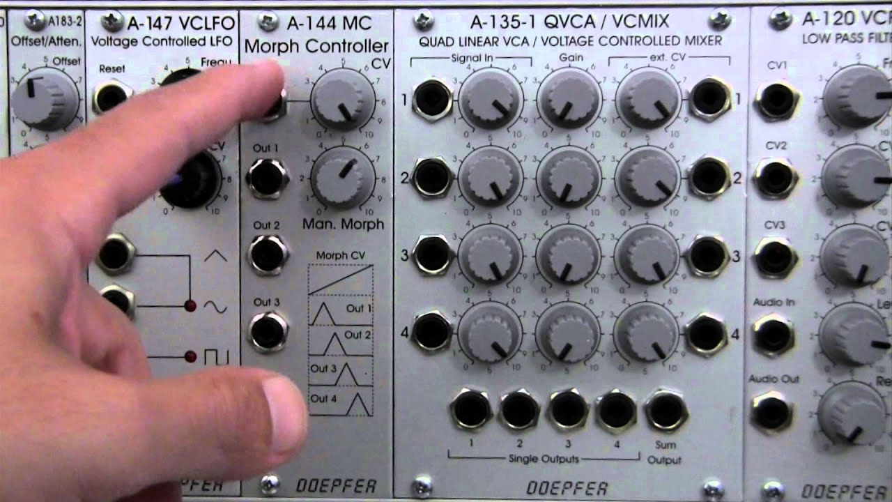 Doepfer A144 Morph Controller Basics - YouTube