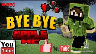 I am leaving Applemc #minecraft #lifesteal #games #applemc #gaming #gamingvideos #new