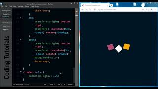 Colourful Square Loader | @CodingTutorialsOfficial