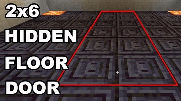 How To Make A 2x6 Hidden Floor Piston Door (Jeb Door) in Minecraft Java