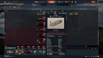 New jets stats Card ( War Thunder update 1.87 "Locked on!"  Dev Server 1st)