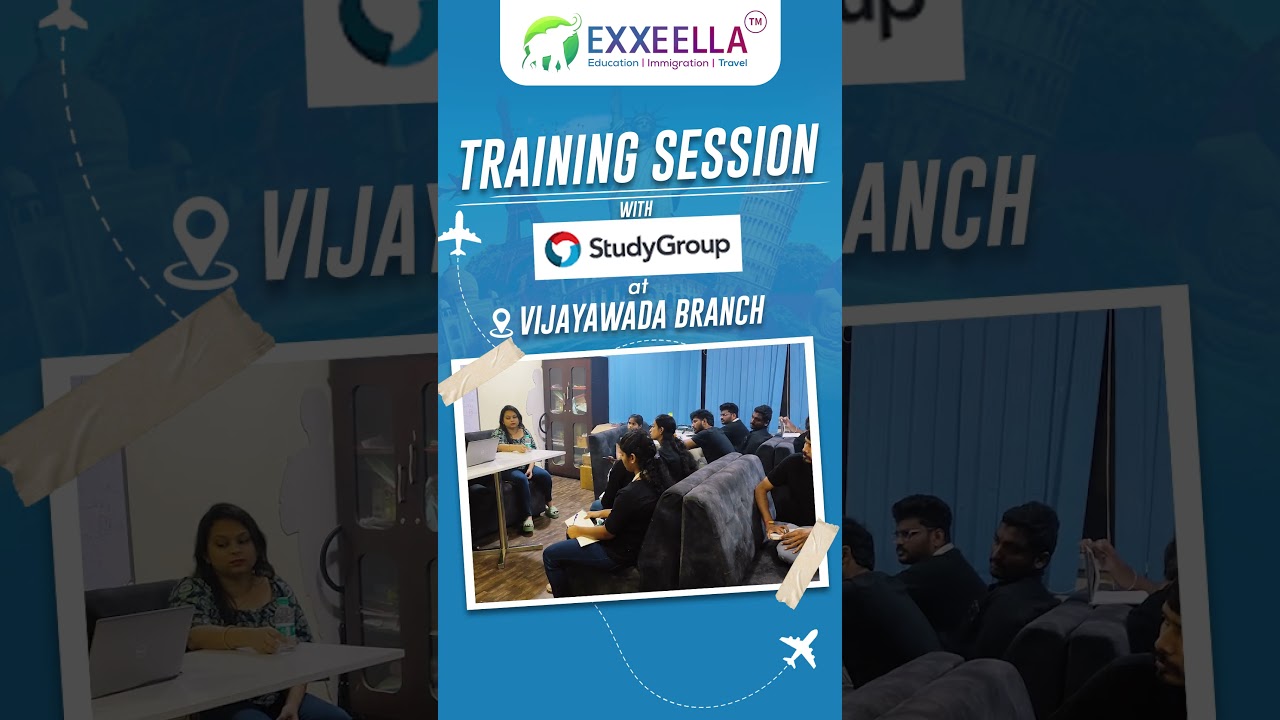 Study Group Training Session at Exxeella Vijayawada Branch | Study Abroad | 