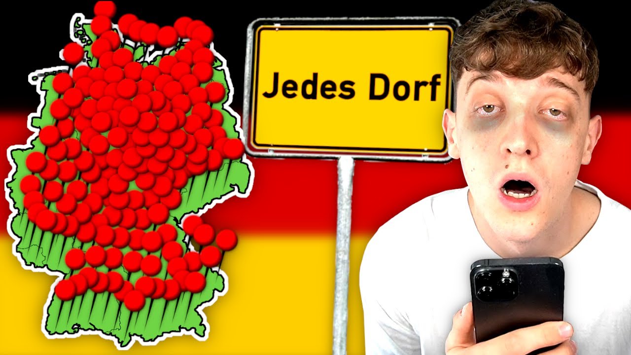 Ich habe JEDES DORF aus DEUTSCHLAND gegrüßt (WELTREKORD)