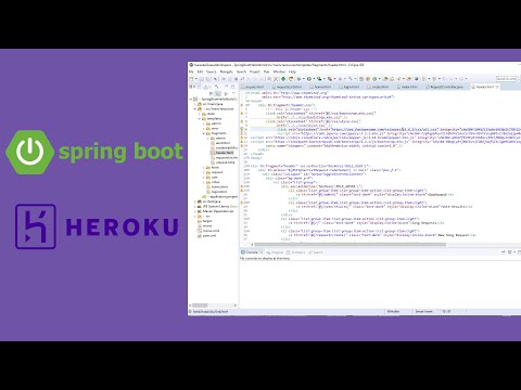 Spring Boot hello world web application pushed to Heroku EASY!