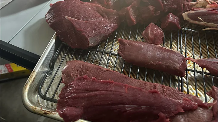 Ground Venison  mixed with pork fat and packaged #shorts #venison