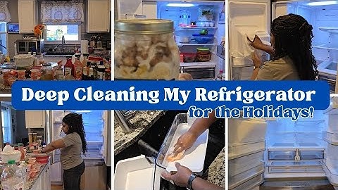 ✨  SATISFYING FRIDGE DEEP CLEAN | CLEANING MOTIVATION