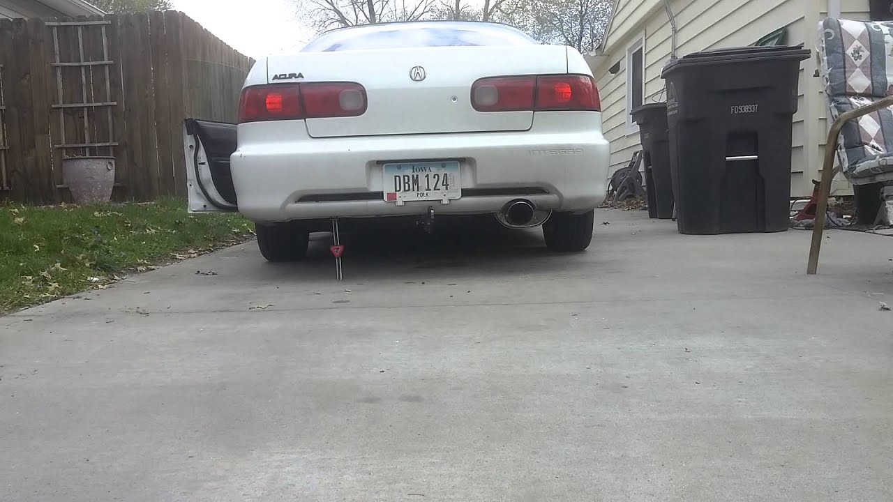 Integra Gsr Sedan Apex I Ws2 Exhaust Youtube