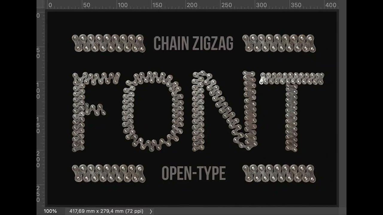 Chain Zigzag Font YouTube