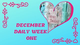 December Daily 2018 week one flip thru
