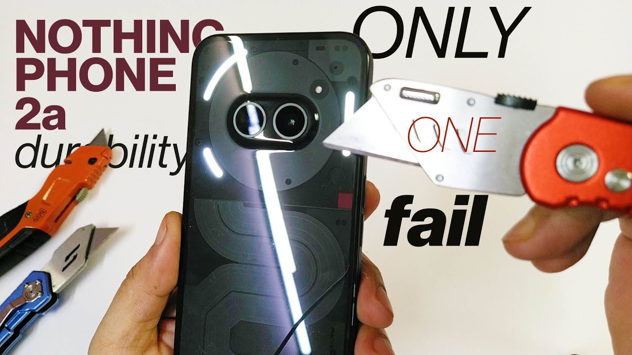 Nothing Phone 2a Durability Test - Supreme Plastic! one weakness
