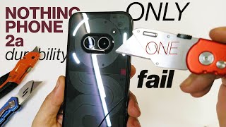 Nothing Phone 2a Durability Test and Drop - Supreme PLASTIC? with Jst 1 fail..