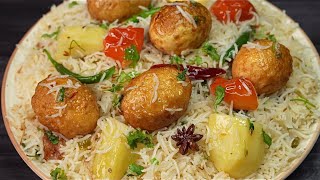Anda Pulao Banane Ka Sabse Best Tarika | Anda Yakhni Pulao | Anda Aloo Ka Pulao | White Egg Pulao