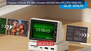 Hagibis 3.5inch IPS Mini Screen AIDA64 Mini PC CPU RAM HDD Dat... — Best Buy 2026 | Great Quality!