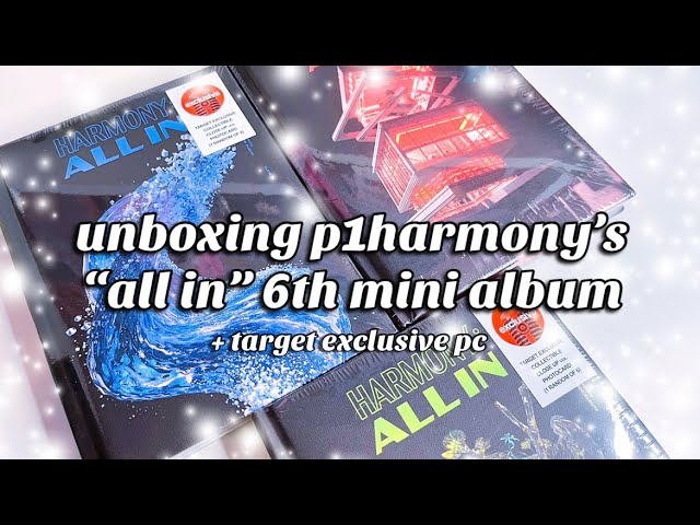 ☼ unboxing p1harmony harmony: all in albums ☀︎ target exclusive versions ☼  