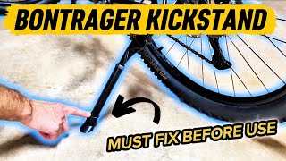 How to Keep Kickstand End Cap from Falling Off and Bontrager Kickstand Review