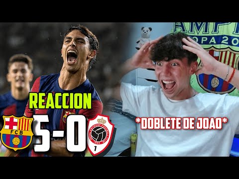 REACCIONANDO al BARÇA VS AMBERES *5-0* DOBLETE DE JOAO FELIX (izan95)