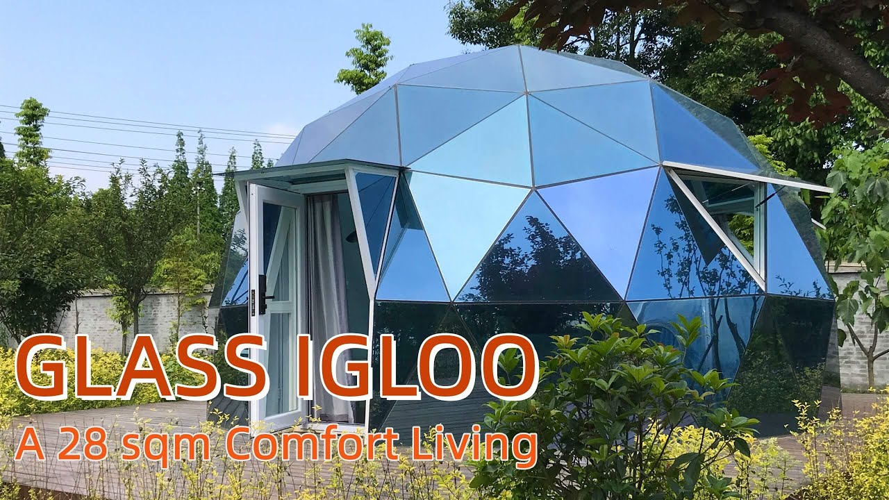 A 28 sqm Comfort Living GLASS IGLOO Build Your Own Glamping