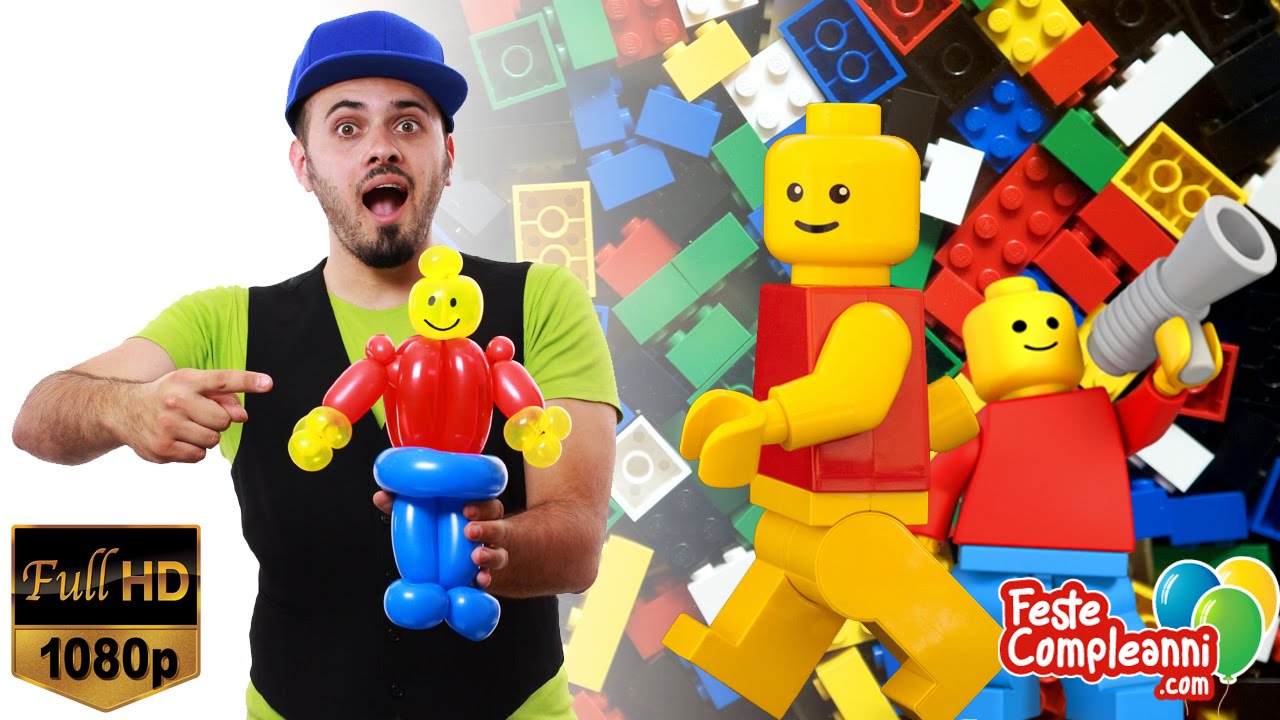 Balloon Lego Man - Palloncino Lego - Tutorial 118 - Feste Compleanni 