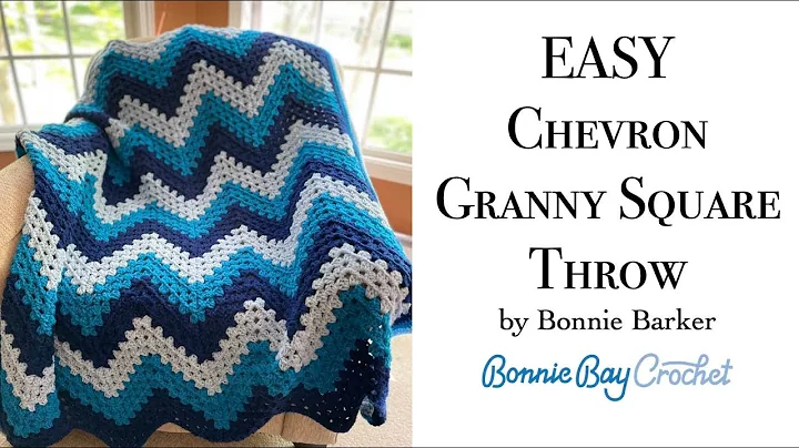 EASY Chevron Granny Square Throw