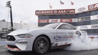 Tony Stewart runs the electric Ford Mustang Cobra Jet 1400