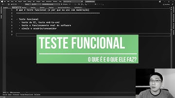 É isso que DIFERENCIA o teste funcional do teste de integração