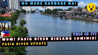 WOW Tubig sa Pasig River Super Linis na Mga Basura Nawala na