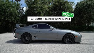 3.4L 76MM 1140WHP 6SPD Supra - Real Street Performance