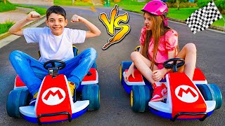 CORRIDA MALUCA DE MINI CARROS, QUEM VAI VENCER? Piero Start Helena ou Breninho! screenshot 1