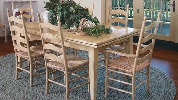 Saybrook Country Barn Draw Leaf Dining Table Demo