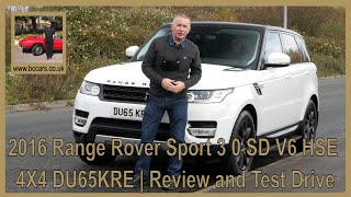 2016 Range Rover Sport 3 0 SD V6 HSE 4X4 | Review and Test Drive