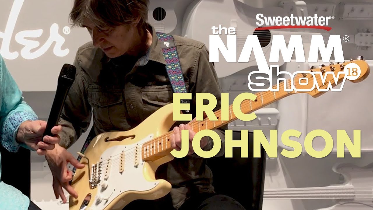 Eric Johnson previews his new semi-hollow signature Thinline Stratocaster