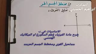 شرح statics free body digram