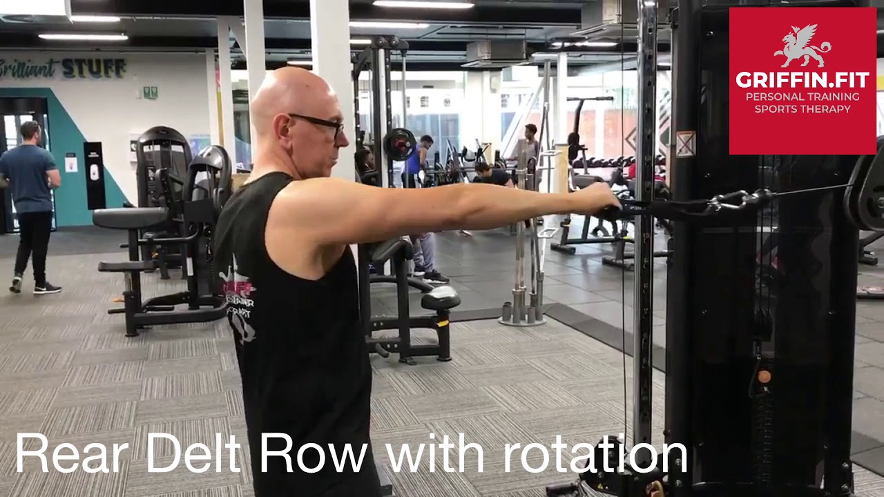 Rear Delt Row With Rotation - YouTube