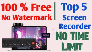 Top 5 Free Screen Recording Software For PC Without Watermark No Time Limit 2022 In Hindi screenshot 2