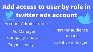 How to add access to user by role in twitter ads account 2020