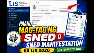 Paano Mag-Tag ng SNED o SNED Manifestation sa LIS 2026 |