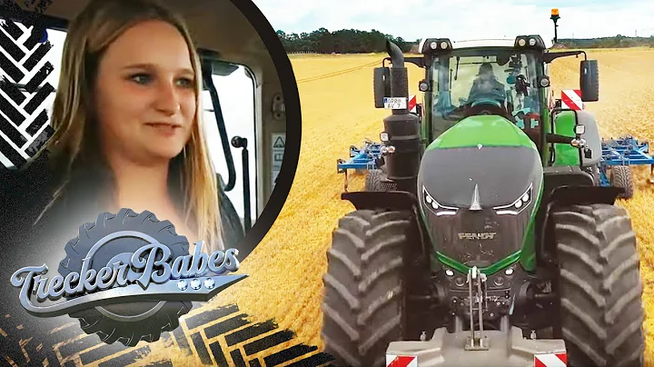 Jungfernfahrt des neuesten Traktors: Cynthia hat 5...