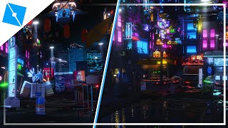Cyberpunk Utopia | [SpeedBuild] (ROBLOX Studio) {Realistic Showcase}