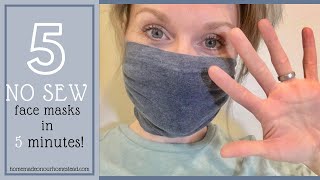 HOW TO MAKE FABRIC FACE MASK AT HOME / DIY Face Mask NO SEWING MACHINE/ Easy face mask pattern