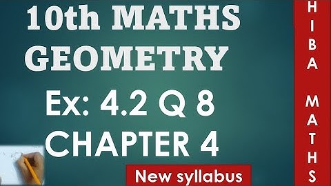 10th maths chapter 4 exercise 4.2 question 8 tn samacheer hiba maths